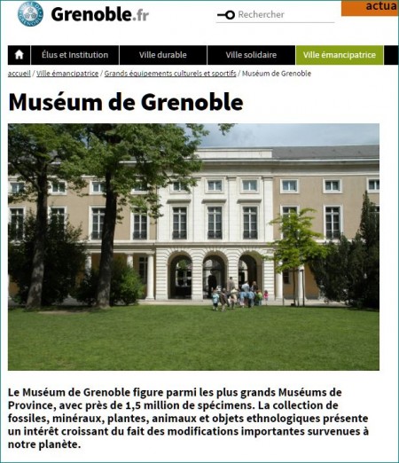 Capture site du Muséum de Grenoble